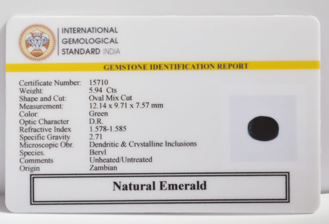EMERALD 5.94 Ct.