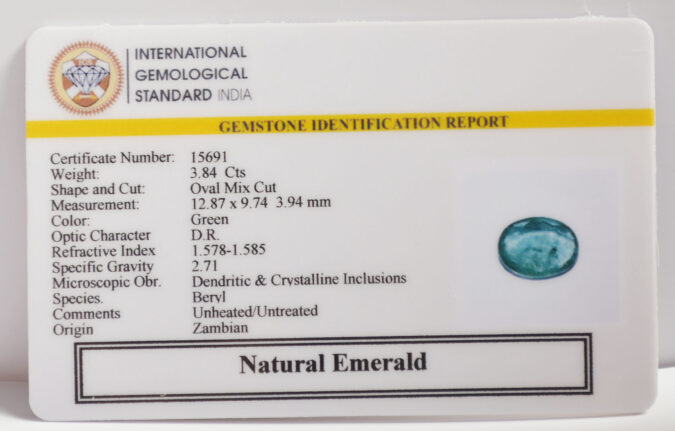 EMERALD 3.84 Ct.