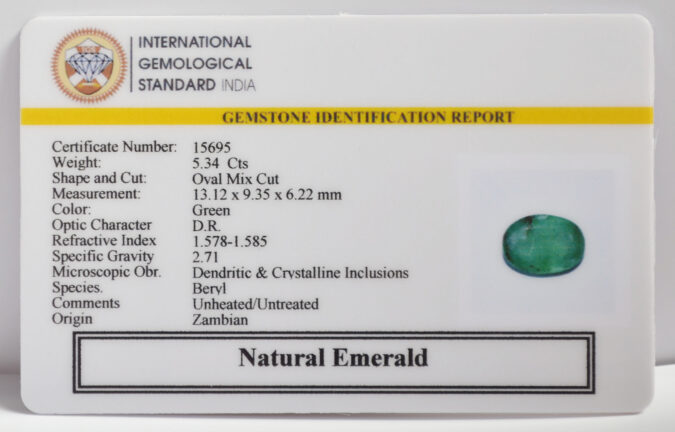 EMERALD 5.34 Ct.
