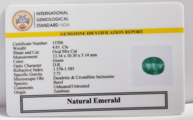 EMERALD 4.61 Ct.