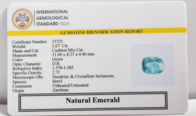 EMERALD 2.67 Ct.