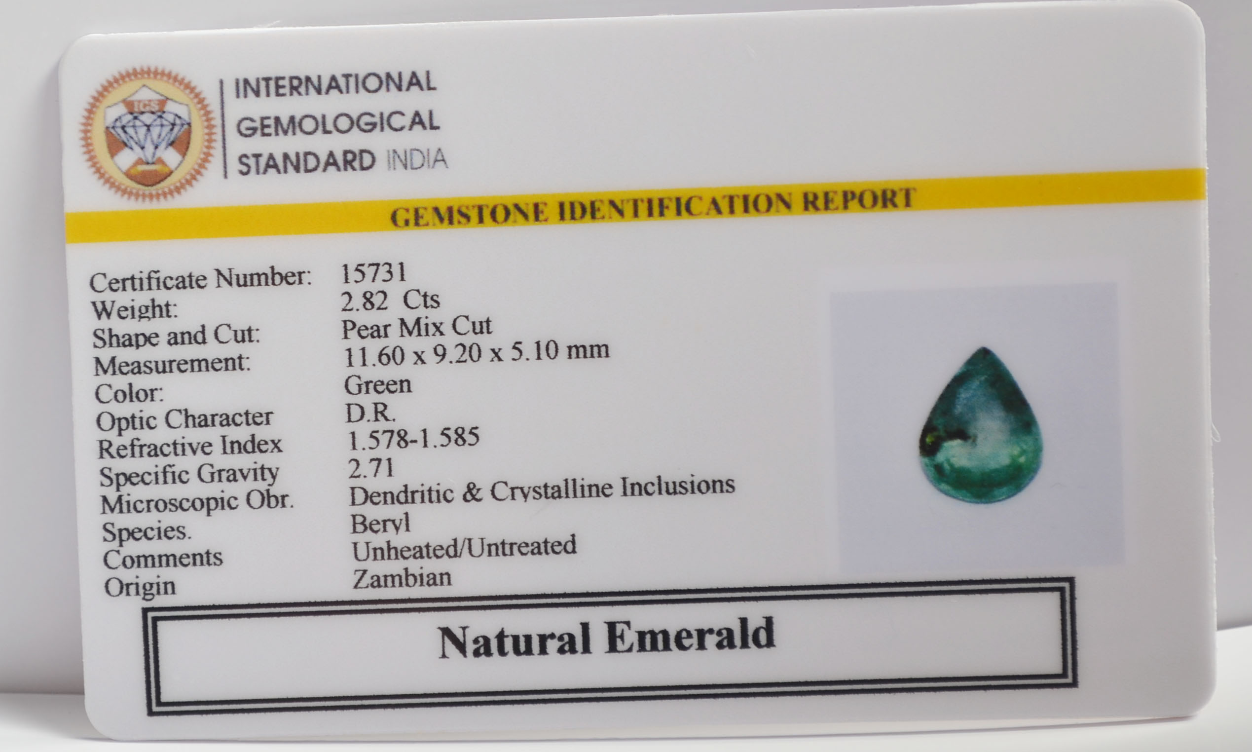 EMERALD 2.82 Ct.