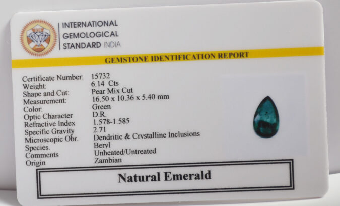 EMERALD 6.14 Ct.