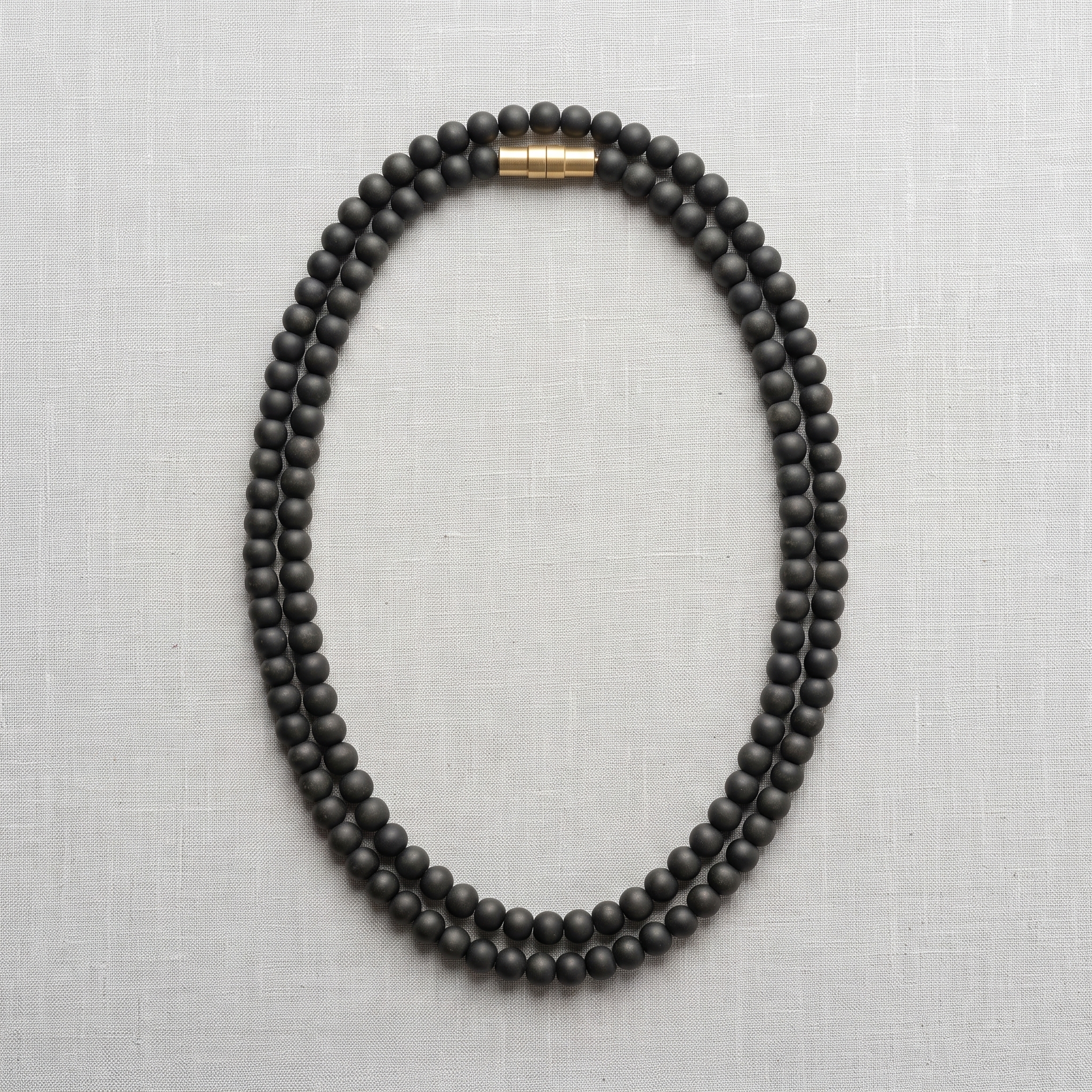 Karungali mala 4mm golden lock