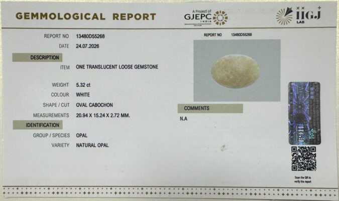 OPAL 5.32 Ct. OPAL 5.32 Ct.
