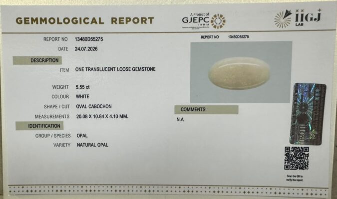 OPAL 5.55 Ct. OPAL 5.55 Ct.