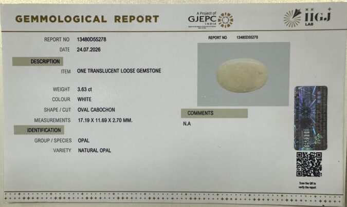 OPAL 3.63 Ct. OPAL 3.63 Ct.