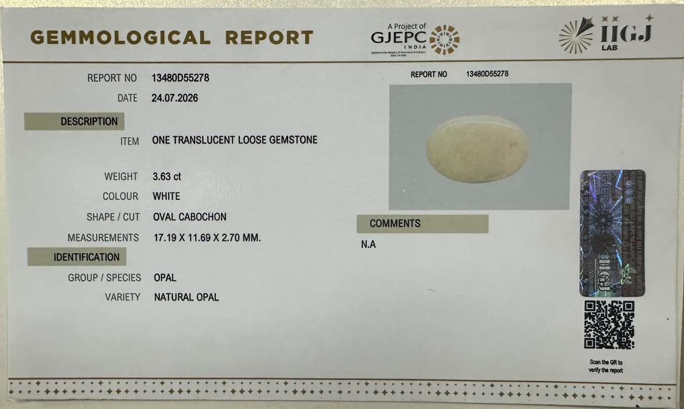 OPAL 3.63 Ct. OPAL 3.63 Ct.