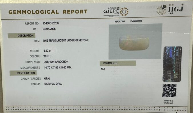 OPAL 4.52 Ct. OPAL 4.52 Ct.