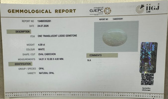 OPAL 4.09 Ct.