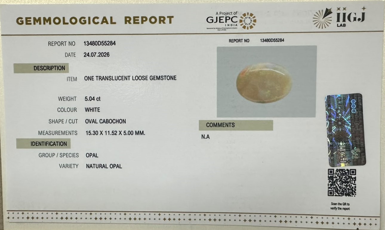 OPAL 5.04 Ct. OPAL 5.04 Ct.
