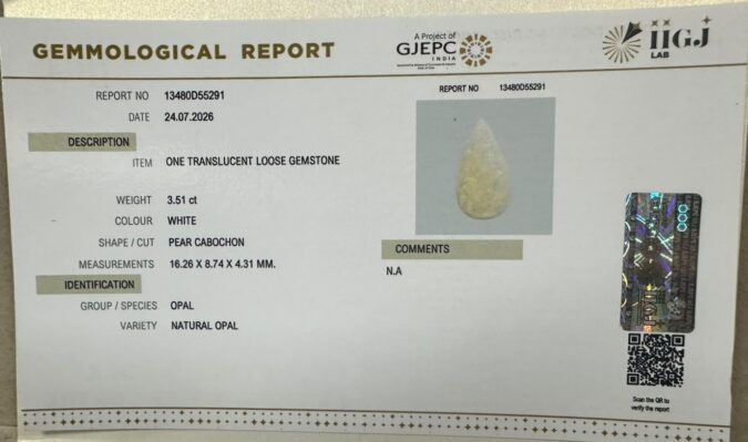 OPAL 3.51 Ct.
