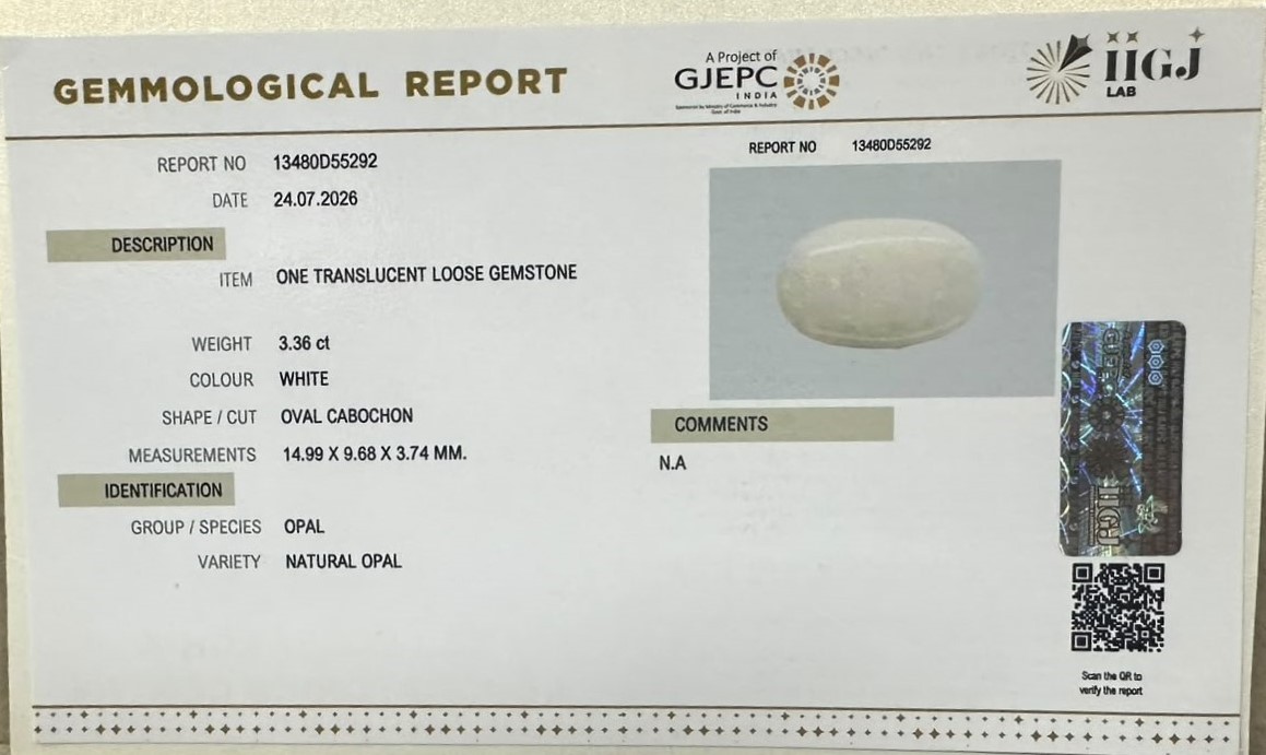 OPAL 3.36 Ct.