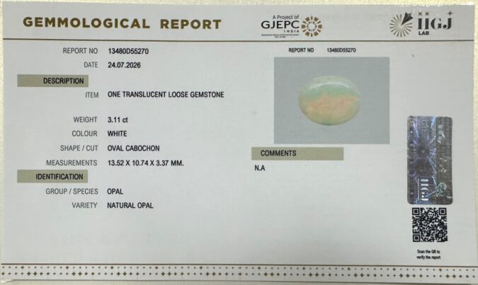 OPAL 3.11 Ct. OPAL 3.11 Ct.