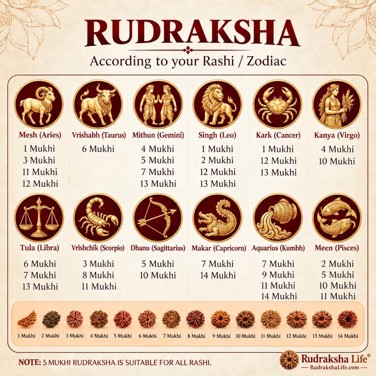 5 Mukhi Rudraksha bracelet 5 Mukhi Rudraksha bracelet