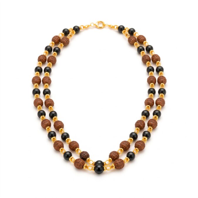 5 mukhi Black Rudraksha Mala 5 mukhi Black Rudraksha Mala